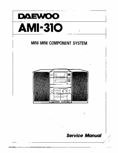 Daewoo AMI310 DAEWOO AMI310 mini component system